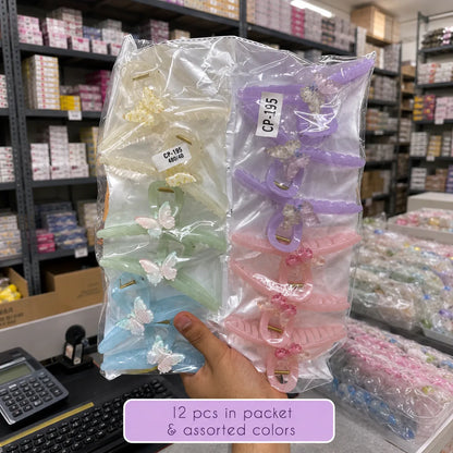 XL Pastel miniature hair claw (1Dz) - CP-195