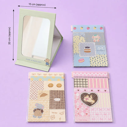 XL Korean foldable desk mirror (1Dz) - UBKWS4195