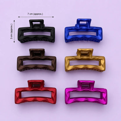 Rectangle Metallic Shade hair claw (1Dz) - UBKWS2920