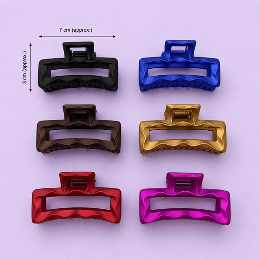 Rectangle Metallic Shade hair claw (1Dz) - UBKWS2920