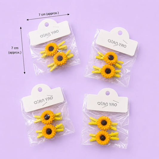 Sunflower hair pins (20 pairs) - UBKWS2962