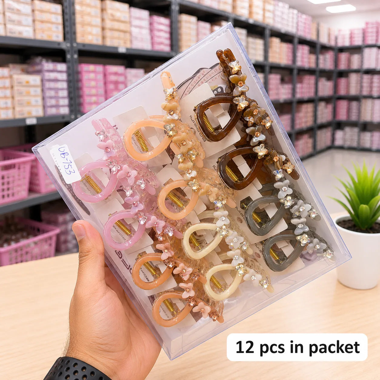 Premium Bofeini hair claw (1Dz) - UBKWS4163
