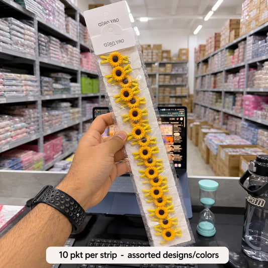Sunflower hair pins (20 pairs) - UBKWS2962