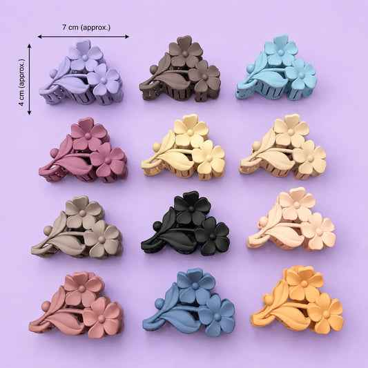 Flower Matt hair claw (1Dz) - UBKWS2929