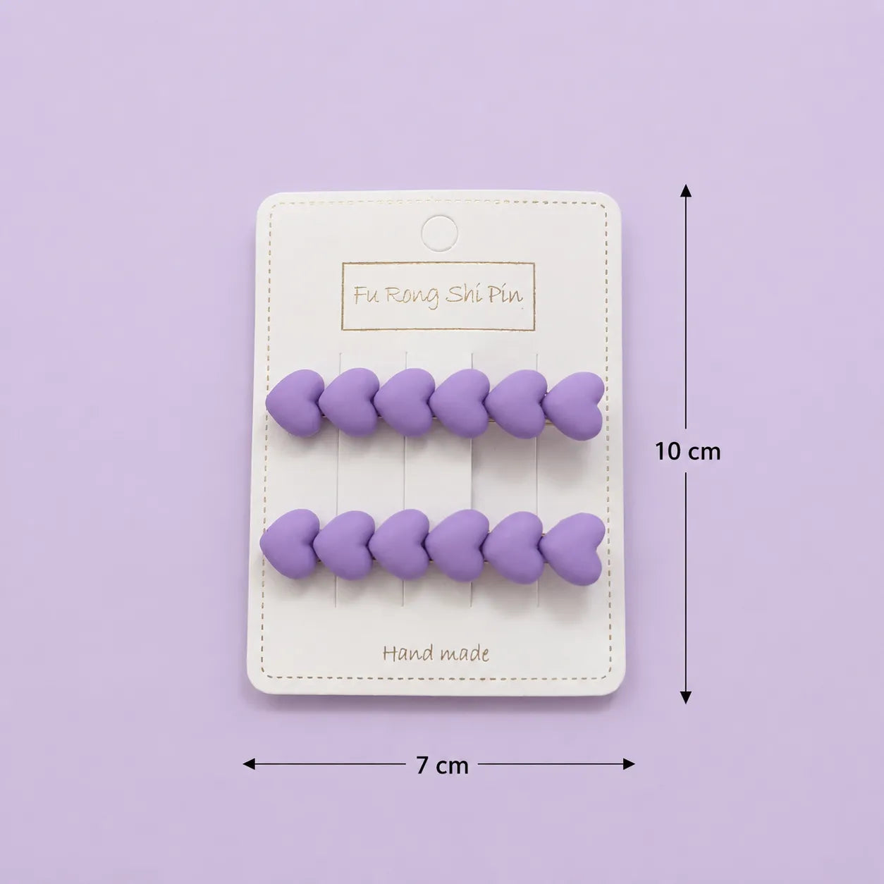 Glossy/matt heart mini hair pins (1Dz) - UBKWS2784