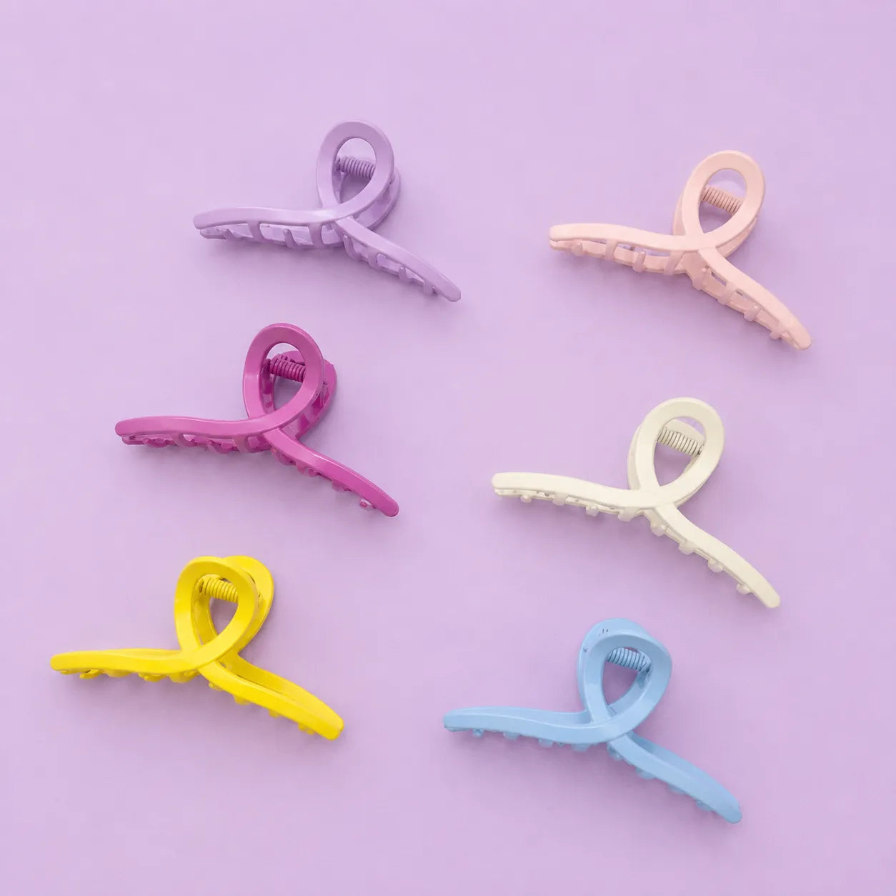Premium Knot Metal hair claw clip (6Pcs) - UBKWS2791