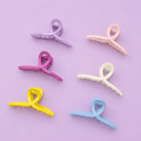Premium Knot Metal hair claw clip (6Pcs) - UBKWS2791