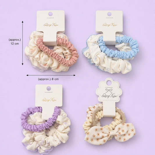 Premium combo hair scrunchies  (12 Sets) - UBKWS4060