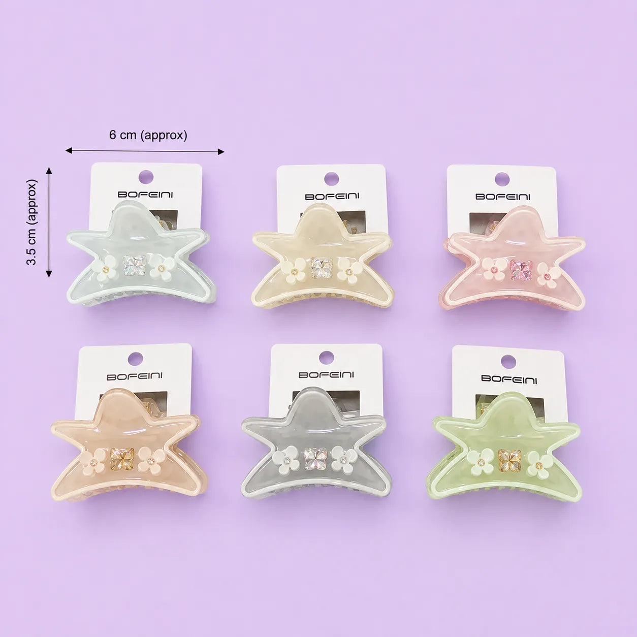 Premium Bofeini hair claw (1Dz) - UBKWS4153