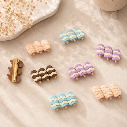 Cute Foodie Hair Pins (1Dz) - UBKWS2840