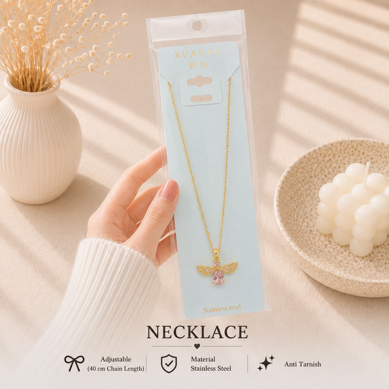 Korean Pendant Necklace - UBKWS3060
