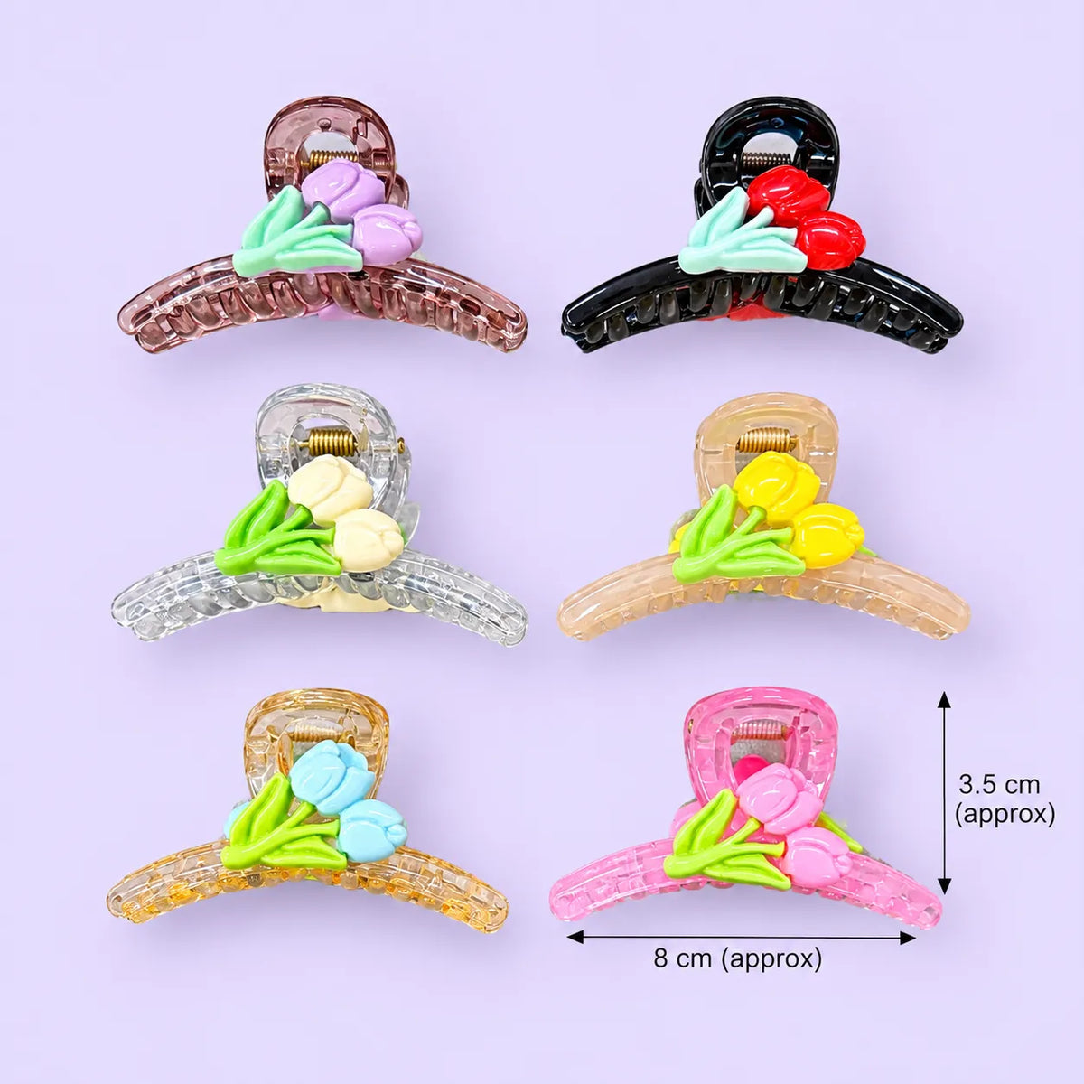 Tulip hair claw (1Dz) - UBKWS4370