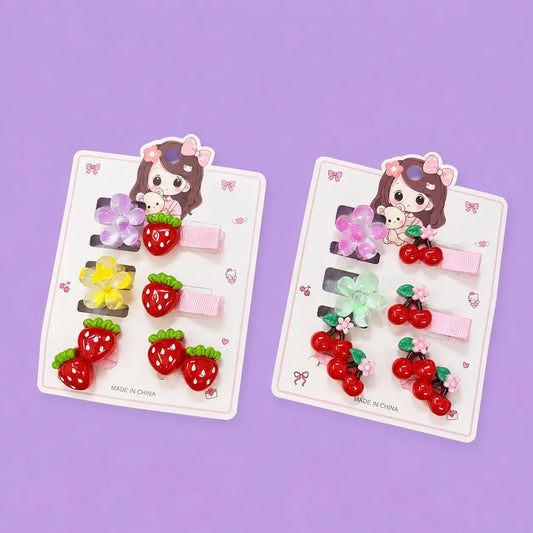 Cherry Kids hair accessories set (1Dz) - CP-173