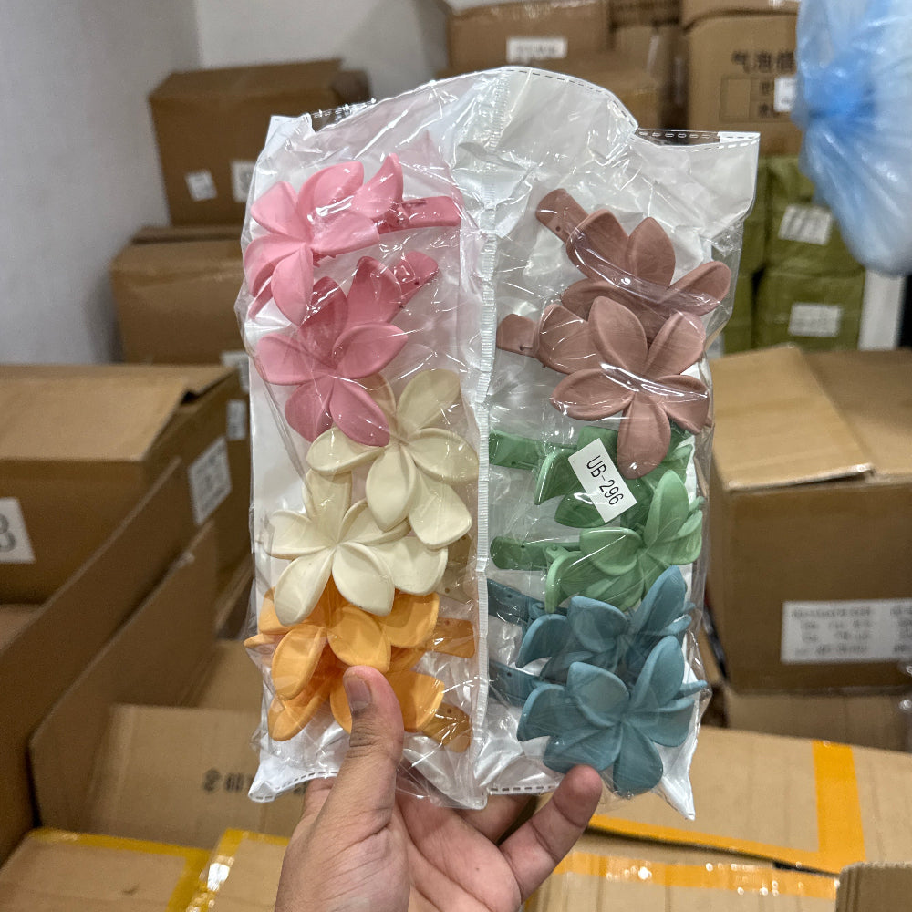 Matte Floral Hair Claw (1Dz) - UBKWS2421
