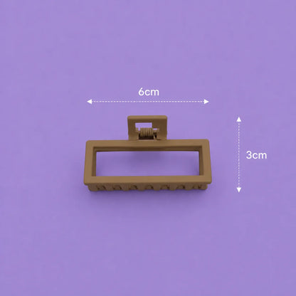 Matt rectangle hair claw (1Dz) - UBKWS467