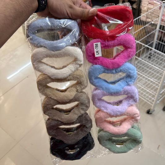 korean fur Hair claw (Pack of 12) - UBKWS596