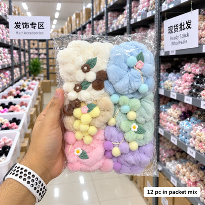 korean Fur har scrunchies (1Dz) - UBKWS4260