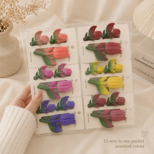 Tulip Transprent  hair claw combo (1Dz) - UBKWS3069