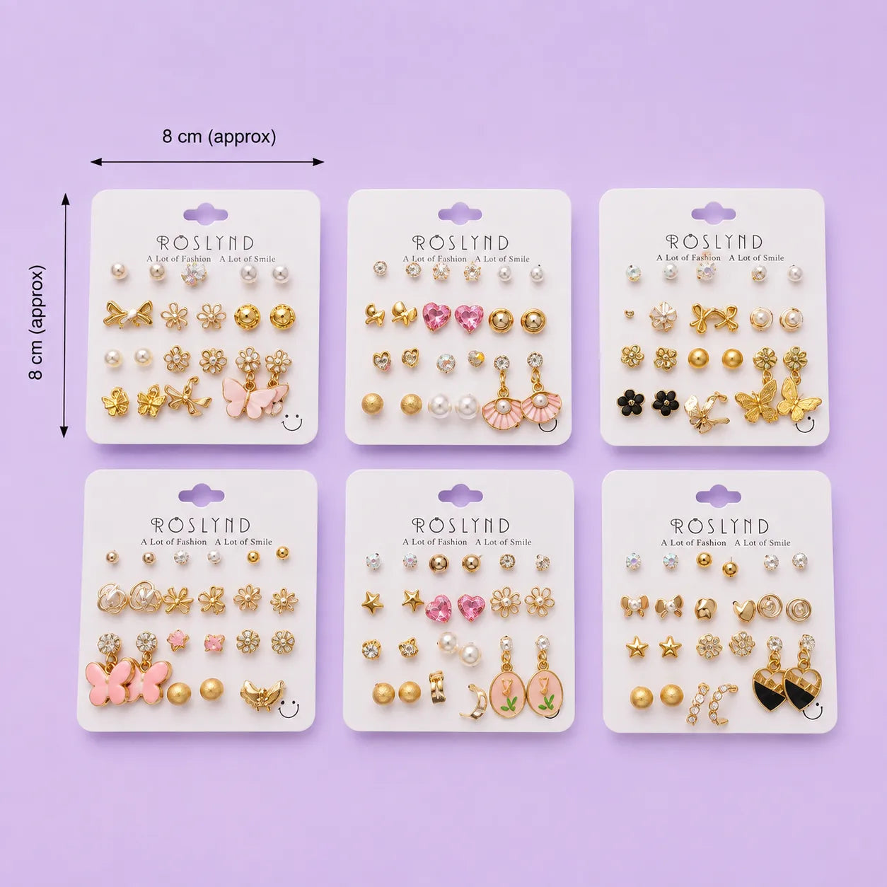 Korean earrings card (1Dz) - UBKWS4175