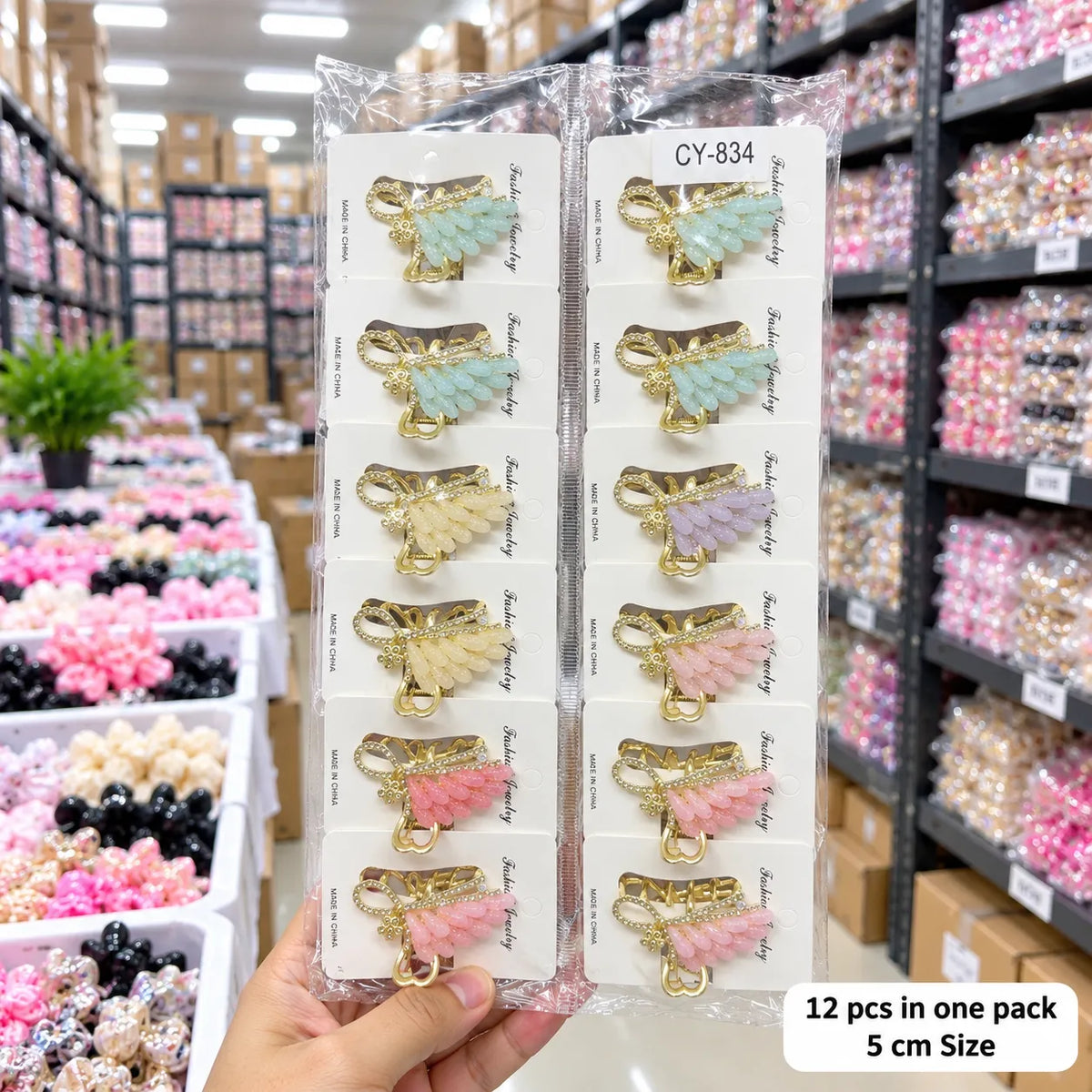 Rhinestone Hair Clip (1Dz) – UBKWS4310