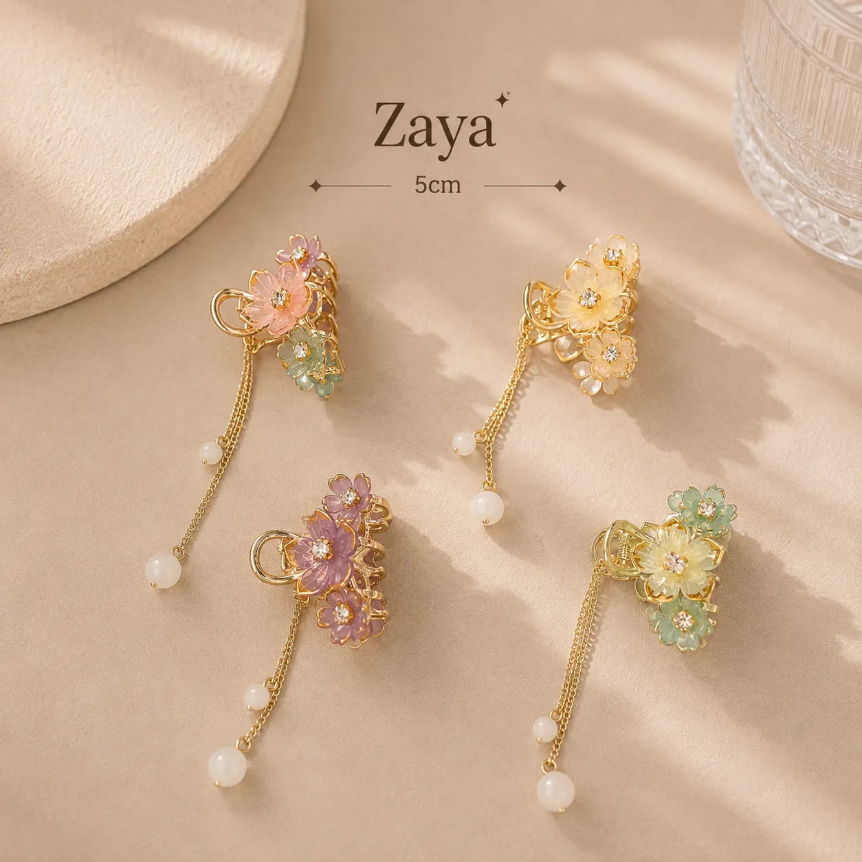 Zaya Premium hair claw (4Pc) - UBKWS4013