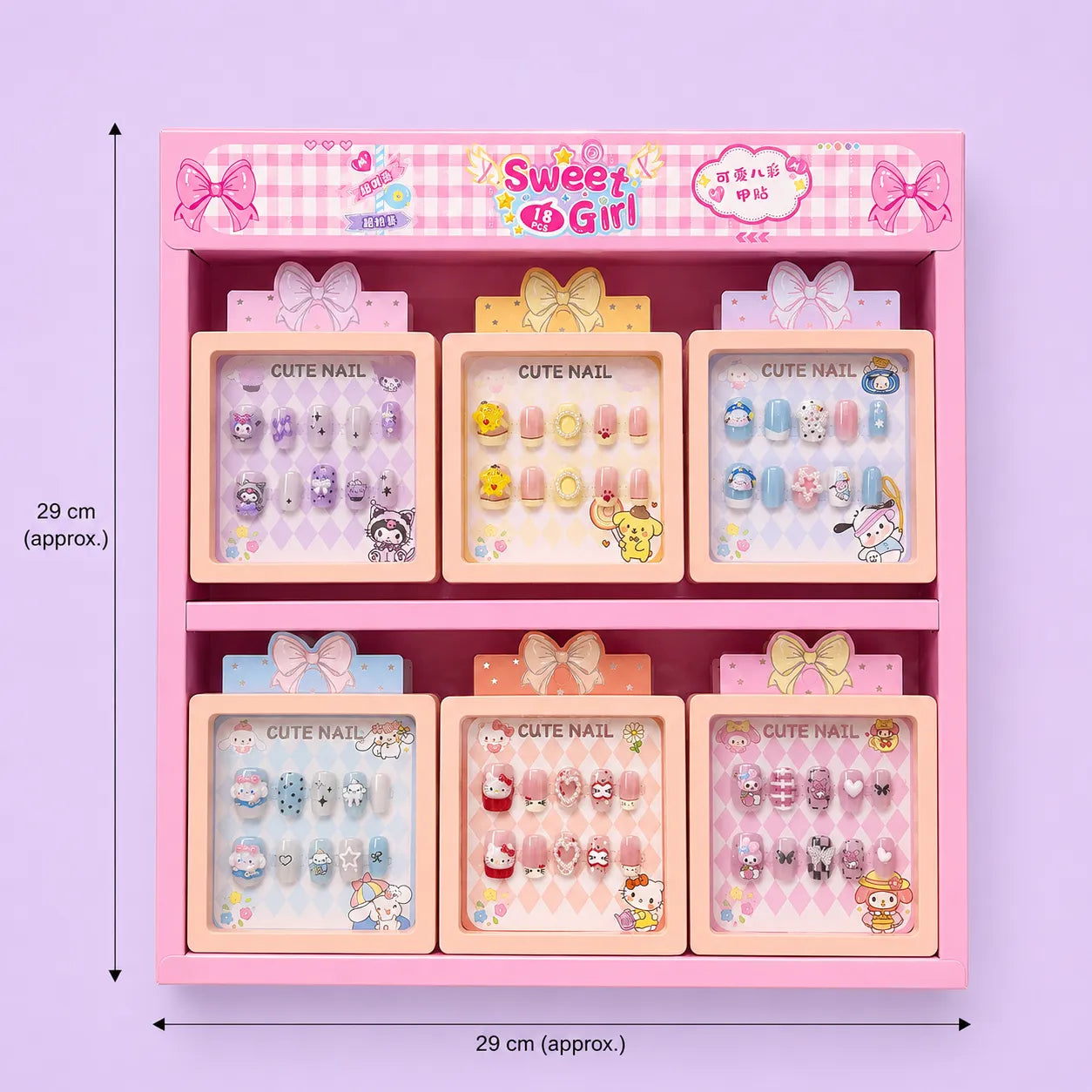 Korean Press on nails (18 sets) - UBKWS2969