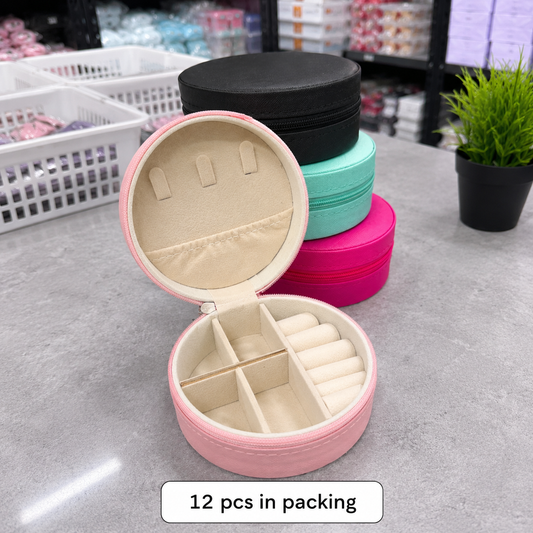 Round zipper jewellery organiser (1Dz) - UBKWS4029