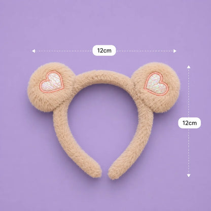 Heart fur hairband (1Dz) - SO-4