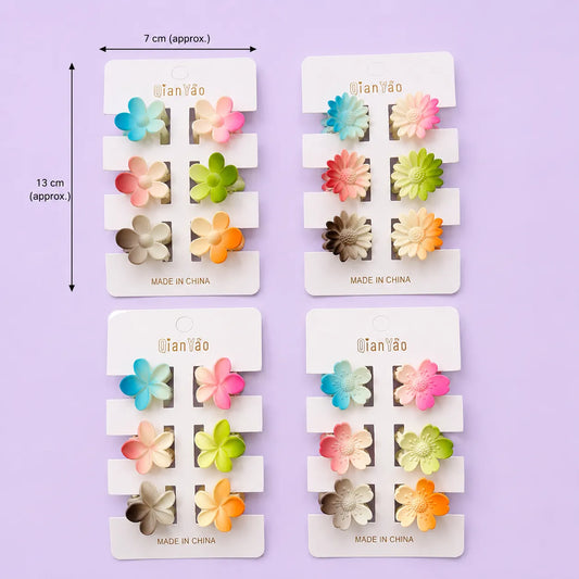Mini gradient hair claws card (1Dz) - UBKWS2942
