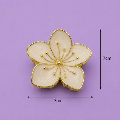 XL Premium flower metal hair claw (6Pcs) - UBKWS2804