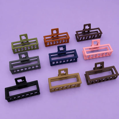 Matt rectangle hair claw (1Dz) - UBKWS467