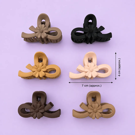 Flower Matt hair claw (1Dz) - UBKWS2928