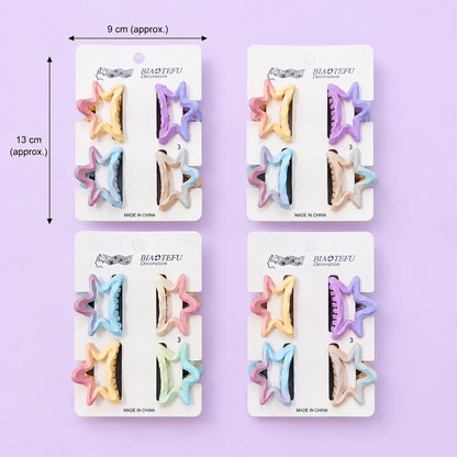 Mini Gradient star hair claw card (1Dz) - UBKWS2961