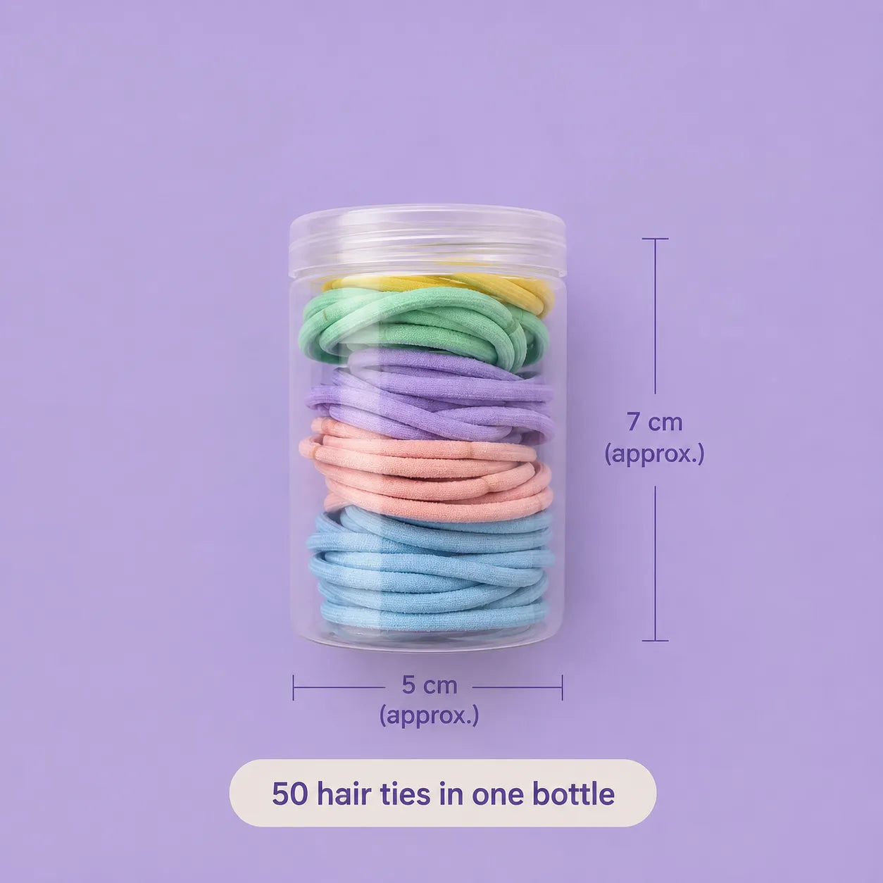Pastel Hair ties (1Dz) - UBKWS447