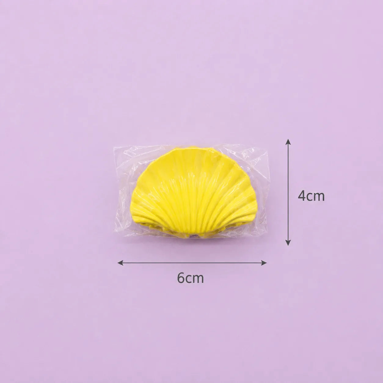 Premium Shell Metal hair claw clip (6Pcs) - UBKWS2790