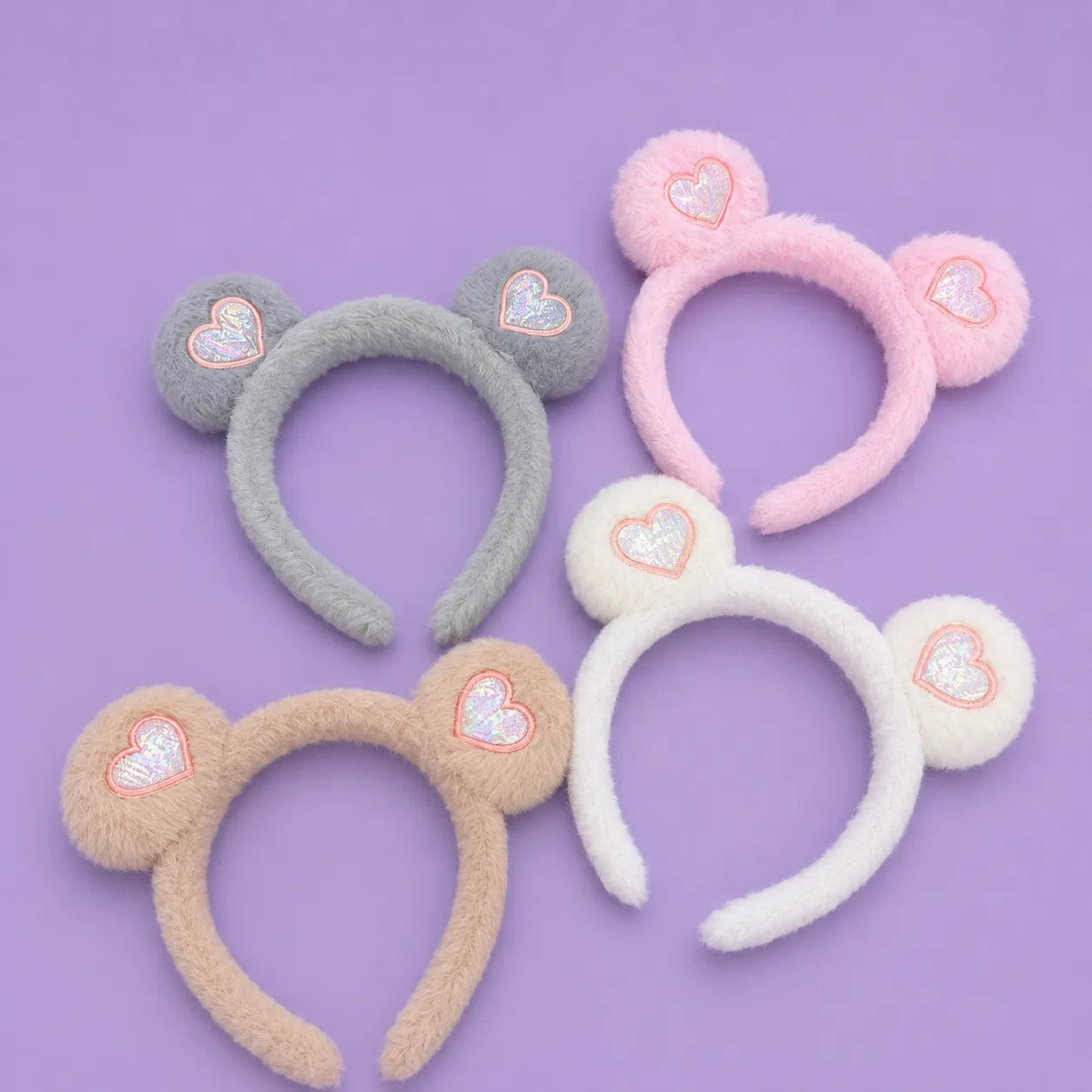 Heart fur hairband (1Dz) - SO-4
