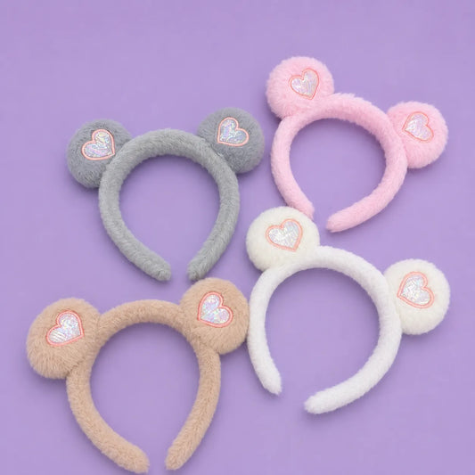 Heart fur hairband (1Dz) - SO-4