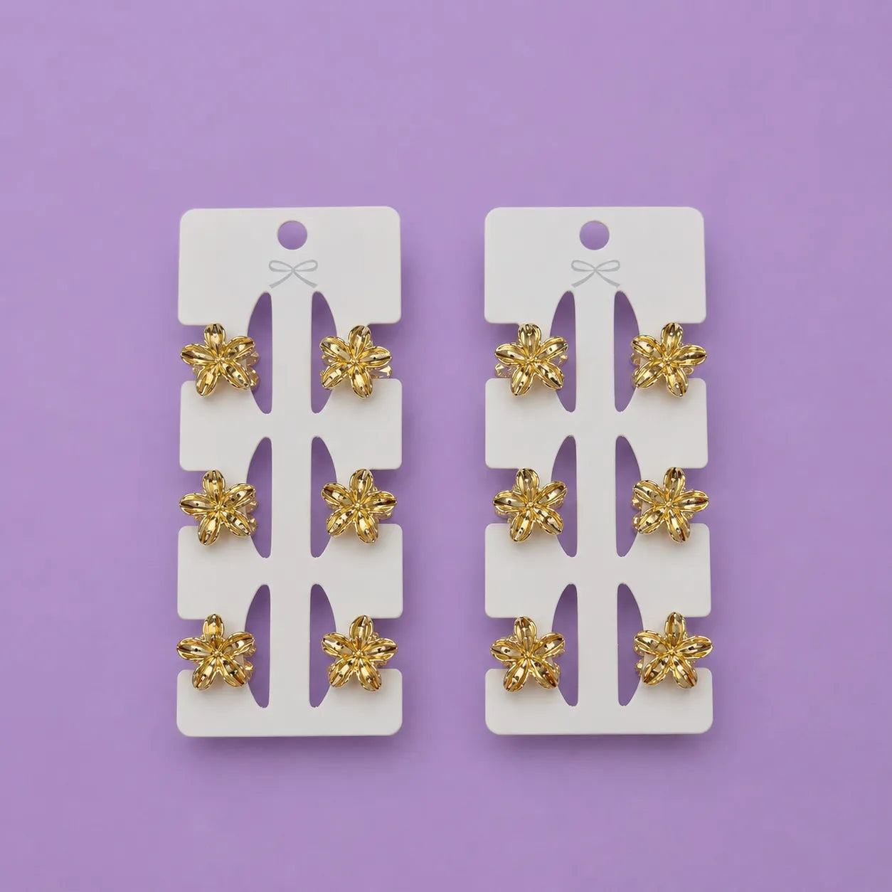 Flower mini metal hair claw (1Dz) - UBKWS2809