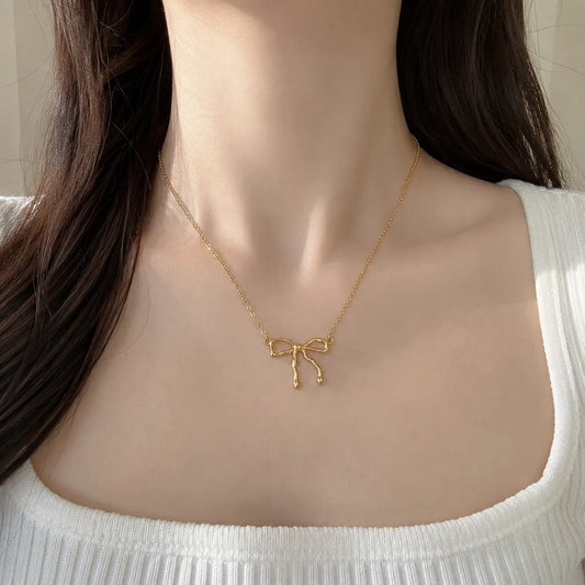 Bow Necklace (1Pc) - UBKWS2997