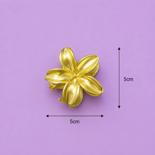 Flower Matt metal hair claw (1Dz) - UBKWS2797