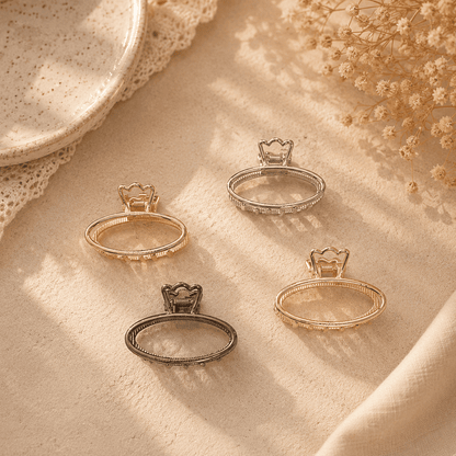 Oval Metal Hair Claw (1Dz) – UB-430