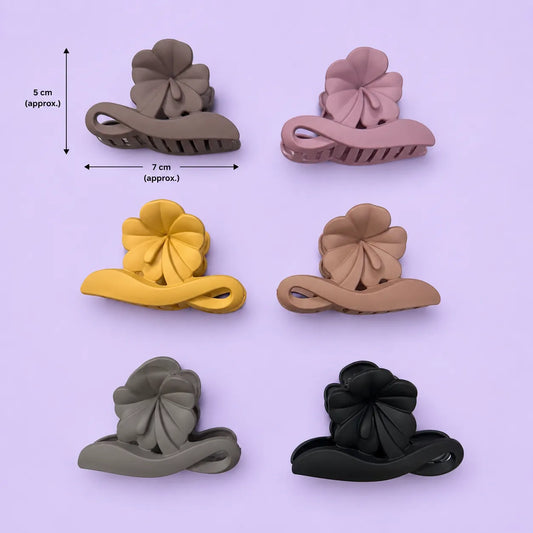 Matt flower hair claw (1Dz) - UBKWS2936