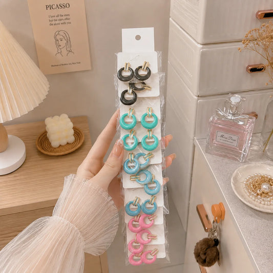 Korean Earrings (10 Pairs) - UBKWS4110
