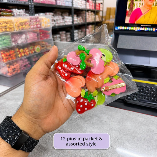 Fruits Hair pin (1Dz) - UBKWS2786
