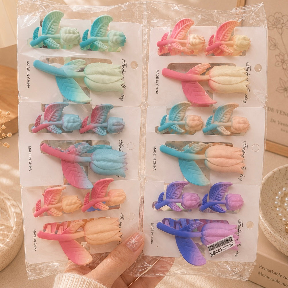 Tulip Transprent  hair claw combo (1Dz) - UBKWS2740