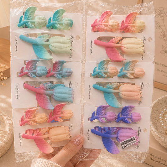 Tulip Transprent  hair claw combo (1Dz) - UBKWS2740