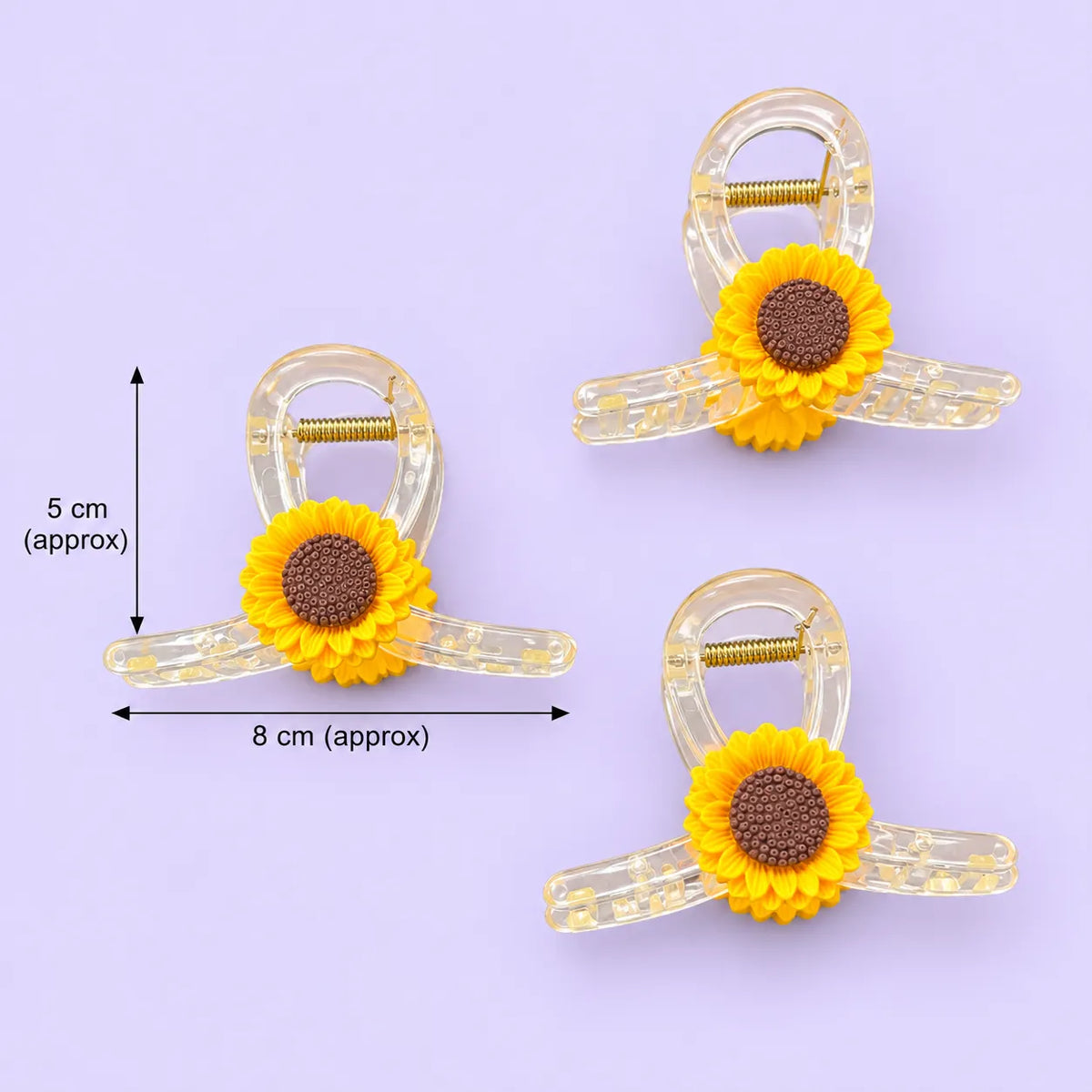 sunflower large hair claw (1Dz) - UBKWS4365
