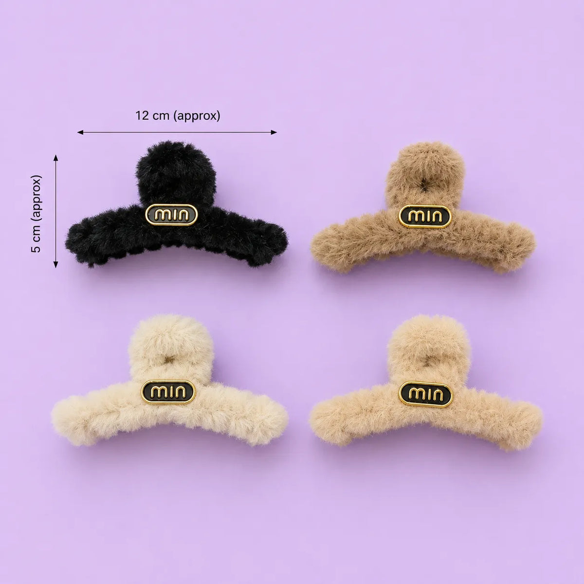 Korean miniature fur hair claw (1Dz) - UBKWS4209