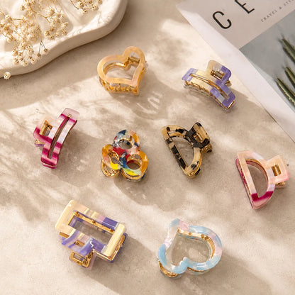 Marble metal Hair Claw (12Pcs) - UBKWS2176
