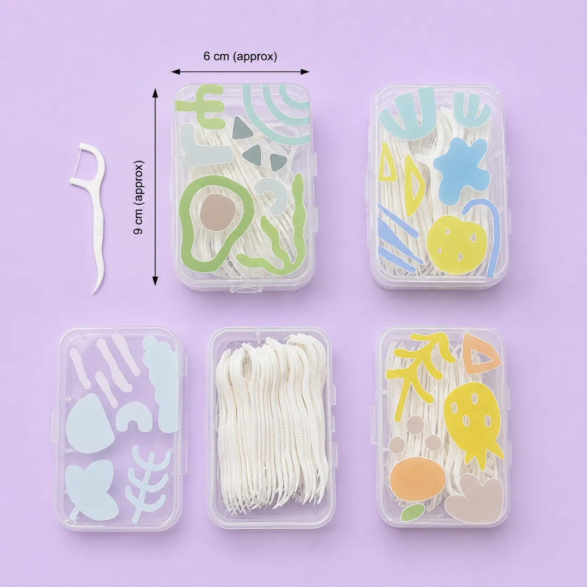 50 Pcs Printed case dental flosser (1Dz) - UBKWS4199